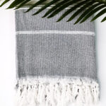 Komplet poncho hammam męskie i ręcznik hammam 100% naturalna bawełna Yeye - obrazek 9