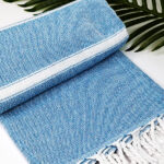 Komplet poncho hammam damskie i ręcznik hammam 100% naturalna bawełna Yeye - obrazek 11