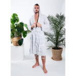 Szlafrok hammam męski 100% naturalna bawełna Yeye