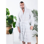 Szlafrok hammam męski 100% naturalna bawełna Yeye - obrazek 6
