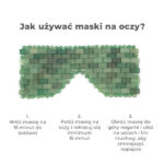 Maska na oczy z zielonego jadeitu Yeye - obrazek 3