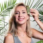 Grzebień do masowania głowy Zielony Jadeit YEYE Made in Nature - obrazek 3