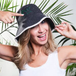 Czapka do sauny bucket hat szara z 100% naturalnej wełny filcowej - obrazek 5