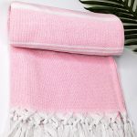 Ręcznik hammam w pasy 100% naturalna bawełna YEYE - obrazek 8