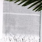 Ręcznik hammam w pasy 100% naturalna bawełna YEYE - obrazek 9