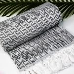 Ręcznik hammam żakardowy 100% naturalna bawełna YEYE - obrazek 6