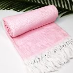 Ręcznik hammam żakardowy 100% naturalna bawełna YEYE - obrazek 5