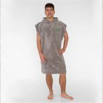 Poncho welurowe z kapturem Yeye - obrazek 15