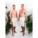 Zestaw na saunę kilt wiązany męski i strój damski BEMBEA Yeye - obrazek 15