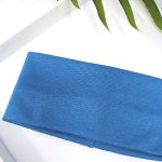 Opaska na uszy ręcznie robiona cienka bawełniana - obrazek 6