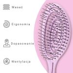 Szczotka BIO spiralna do włosów biodegradowalna YEYE - obrazek 4