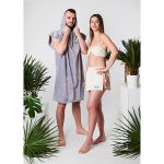 Zestaw na saunę poncho i strój damski ALMASI Yeye
