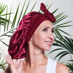 Satynowy czepek wiązany BONNET Yeye - obrazek 2