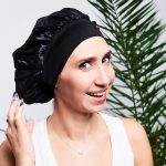 Satynowy czepek z szeroką gumką do spania YEYE - obrazek 5