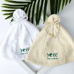 Czapka do sauny bawełniana z 100% bawełny OEKO-TEX Standard - obrazek 2