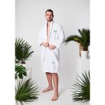 Zestaw na saunę kilt wiązany męski i szlafrok Yeye