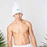 Zestaw do sauny - kilt frotte wiązany i czapka frotte - obrazek 4