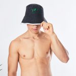 Zestaw do sauny - kilt frotte wiązany i czapka bucket - obrazek 2