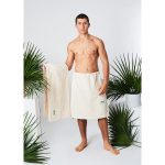 Zestaw do sauny - kilt frotte wiązany i ręcznik 70x140