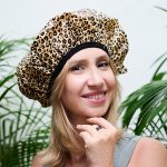 Czepek dwustronny wodoodporny panterka - obrazek 7