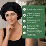 Satynowy czepek z szeroką gumką do spania - obrazek 8