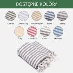 Ręcznik hammam AKASYA 100% naturalna bawełna - obrazek 7