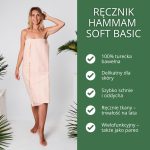Ręcznik hammam SOFT BASIC 100% naturalna bawełna YEYE - obrazek 2